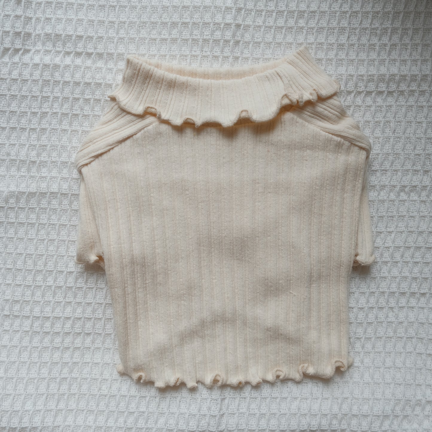 Scalloped Turtleneck