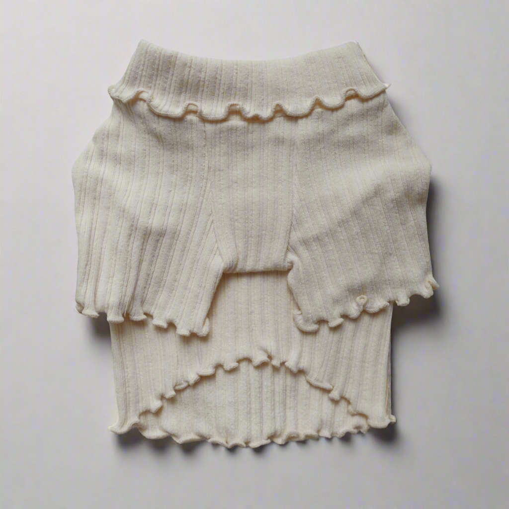 Scalloped Turtleneck