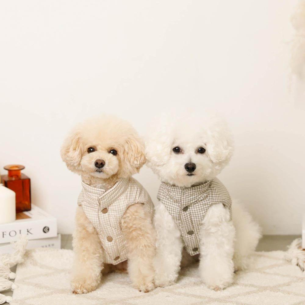 Reversible Gingham Checkered Vest